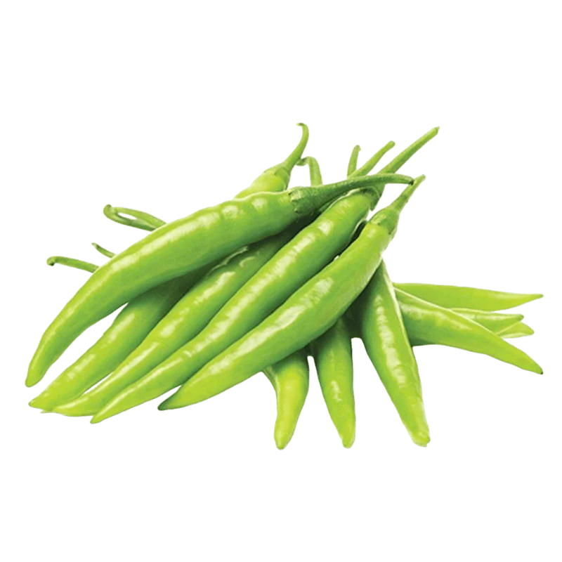 Fresh Green Hot Chilies 250g