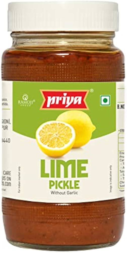 Priya Lime Pickle without Garlic 300g