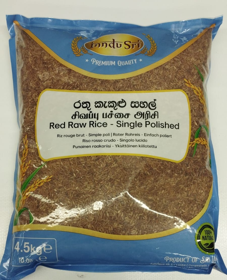 INDU SRI Red Raw Rice 4.5Kg